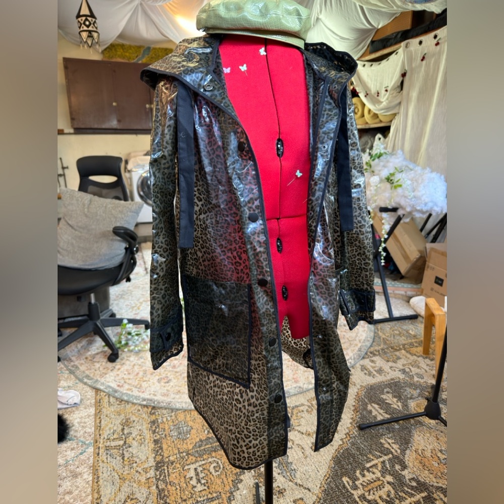 Leopard rain jacket
